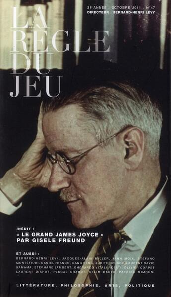 Couverture du livre « REVUE LA REGLE DU JEU T.47 » de Revue La Regle Du Jeu aux éditions Grasset Et Fasquelle