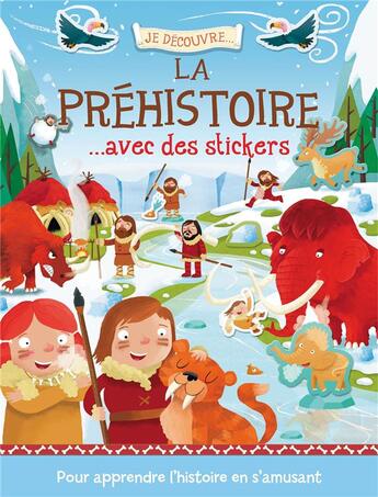 Couverture du livre « Je découvre... ; la préhistoire avec des stickers » de  aux éditions 1 2 3 Soleil