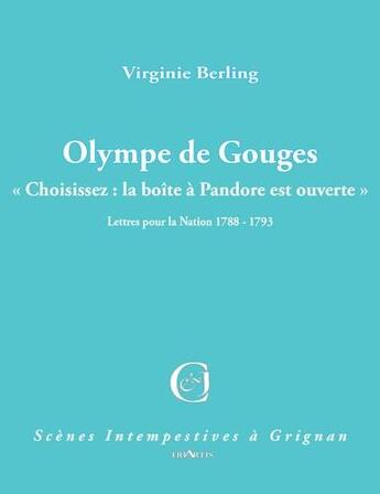 Couverture du livre « Olympe de Gouges » de Virginie Berling aux éditions Triartis