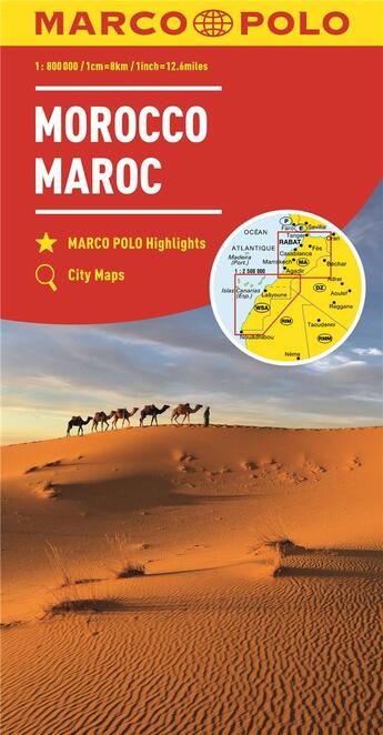 Couverture du livre « Maroc 1 : 800 000 » de  aux éditions Mairdumont