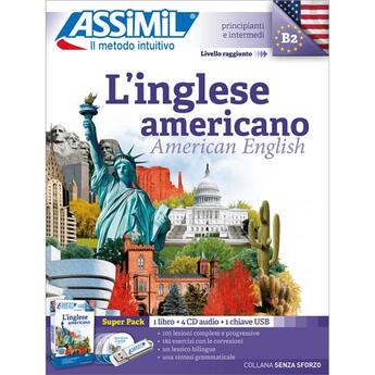 Couverture du livre « Superpack usb inglese americano » de  aux éditions Assimil