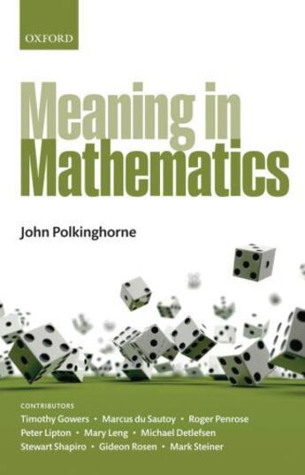 Couverture du livre « Meaning in Mathematics » de John Polkinghorne aux éditions Oup Oxford