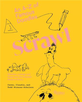 Couverture du livre « Scrawl an a to z of famous doodles » de Strauss-Schulson Car aux éditions Rizzoli