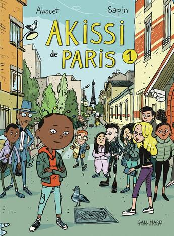 Couverture du livre « Akissi de Paris Tome 1 » de Marguerite Abouet et Mathieu Sapin aux éditions Gallimard Bd