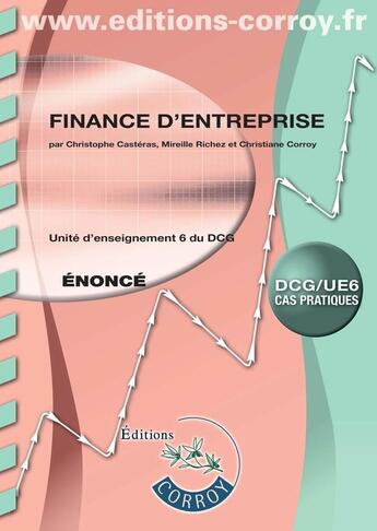 Couverture du livre « Finance d entreprise enonce » de Christiane Corroy aux éditions Corroy