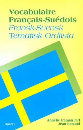 Couverture du livre « Vocabulaire français-suédois » de Renaud.Jarl aux éditions Ophrys