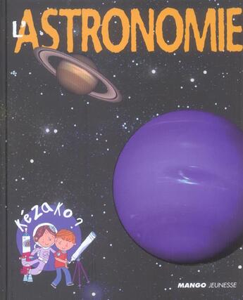 Couverture du livre « L'astronomie » de Nessmann/Allen aux éditions Mango