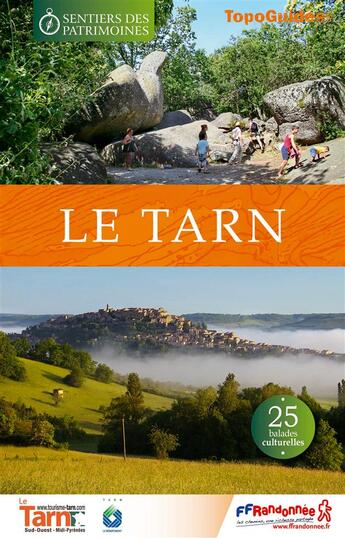 Couverture du livre « Les sentiers des patrimoines Tarn (édition 2015) » de  aux éditions Ffrp