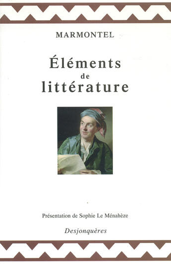 Couverture du livre « Éléments de littérature » de Jean-François Marmontel aux éditions Desjonqueres