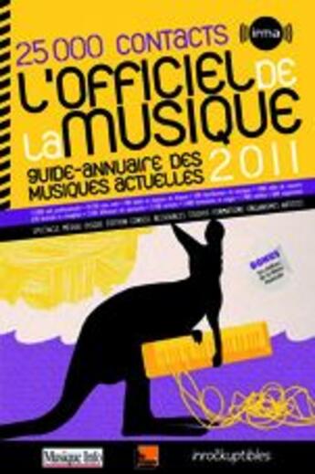 Couverture du livre « L'officiel de la musique (édition 2011) » de  aux éditions Irma