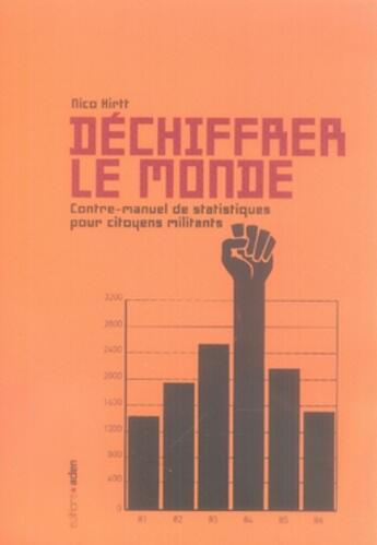 Couverture du livre « Déchiffrer le monde : Contre-manuel de statistiques pour citoyens militants » de Nico Hirtt aux éditions Aden Belgique