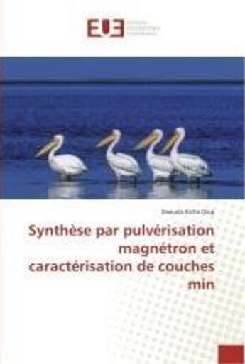 Couverture du livre « Synthèse par pulverisation magnetron et caracterisation de couches min » de Daouda Diop aux éditions Editions Universitaires Europeennes