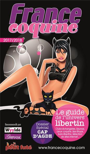 Couverture du livre « GUIDE PETIT FUTE ; THEMATIQUES ; France coquine (édition 2017/2018) » de  aux éditions Le Petit Fute