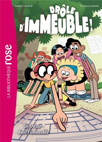 Couverture du livre « Drôle d'immeuble ! Tome 3 : un trésor dans l'immeuble » de Enrique Lorenzo et Sophie Laroche aux éditions Hachette Jeunesse