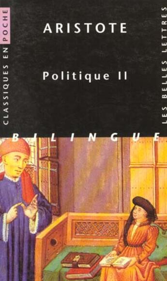 Couverture du livre « Politique II » de Aristote aux éditions Belles Lettres