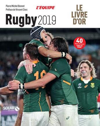 Couverture du livre « Livre d'or du rugby (édition 2019) » de Pierre Michel Bonnot aux éditions Solar