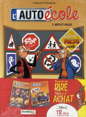 Couverture du livre « L'auto-école ; t.5 et t.6 » de Christophe Cazenove et Andre Amouriq aux éditions Bamboo