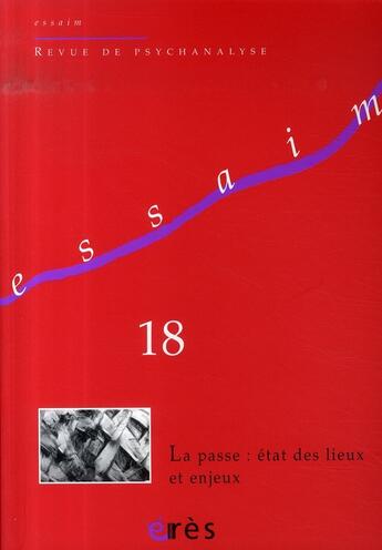 Couverture du livre « La passe ; état des lieux et enjeux » de  aux éditions Eres