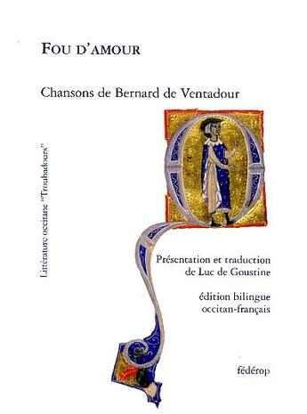 Couverture du livre « Fou d'amour » de Bernard Ventadour aux éditions Federop