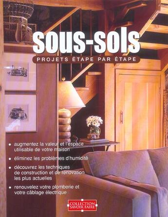 Couverture du livre « Sous-sols ; projets étape par étape » de  aux éditions Modus Vivendi