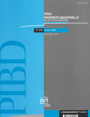 Couverture du livre « PIBD T.829 ; 2 MAI 2006 » de  aux éditions Documentation Francaise