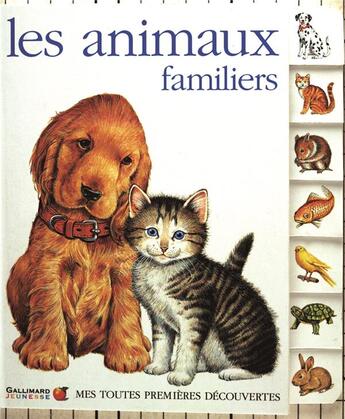 Couverture du livre « Les animaux familiers » de Collectif/Grant aux éditions Gallimard-jeunesse