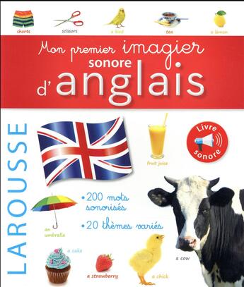 Couverture du livre « Mon premier imagier sonore d'anglais » de  aux éditions Larousse