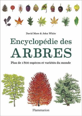Couverture du livre « Encyclopédie des arbres ; plus de 1800 espèces et variétés du monde » de John White et David More aux éditions Flammarion