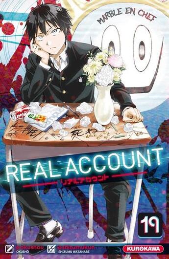 Couverture du livre « Real account Tome 19 » de Shizumu Watanabe et Okushou aux éditions Kurokawa