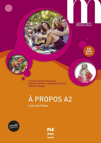 Couverture du livre « A propos a2-livre eleve+cd- nvelle couv » de Metton Alii aux éditions Pu De Grenoble