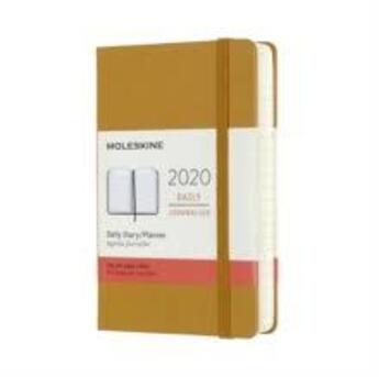 Couverture du livre « Agenda 2020 journalier poc jaune ocre rigide » de Moleskine aux éditions Moleskine