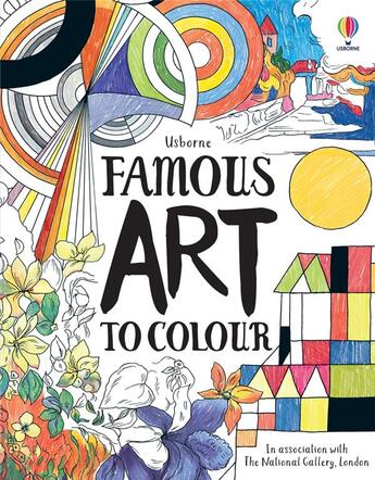 Couverture du livre « Famous art to colour » de Susan Meredith aux éditions Usborne