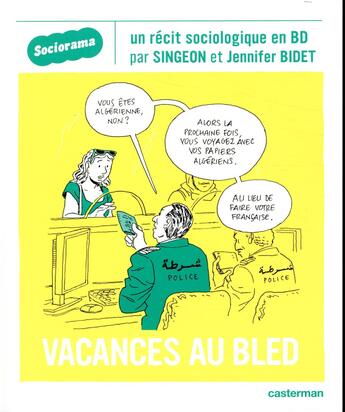 Couverture du livre « Vacances au bled » de Singeon et Jennifer Bidet aux éditions Casterman