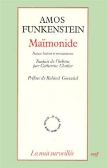 Couverture du livre « Maimonide » de Catherine Chalier aux éditions Cerf