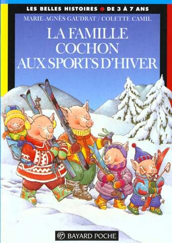 Couverture du livre « Famille cochon aux sports d'hiver (la) » de  aux éditions Bayard Jeunesse