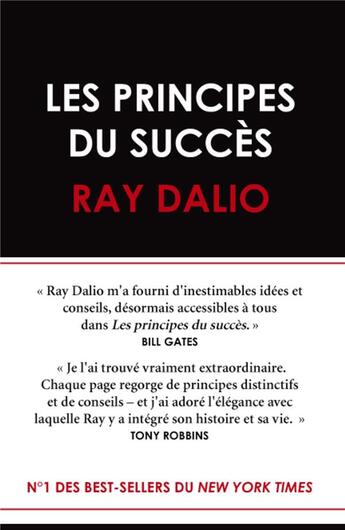 Couverture du livre « Les principes du succès » de Ray Dalio aux éditions Valor