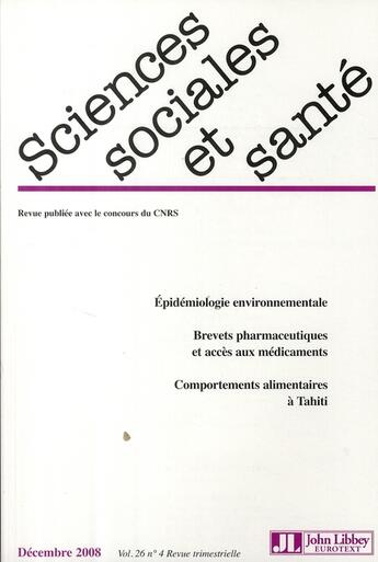 Couverture du livre « Épidémiologie environnementale » de Marcel Calvez aux éditions John Libbey