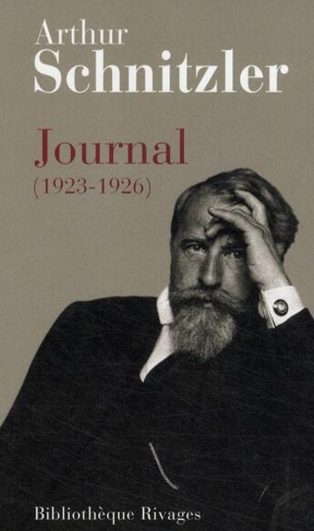 Couverture du livre « Journal (1923-1926) » de Arthur Schnitzler aux éditions Rivages