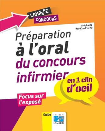 Couverture du livre « Réparation à l'oral du concours infirmier en 1 clin d'oeil » de Stephanie Hoyelle-Pierre aux éditions Lamarre