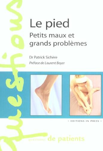 Couverture du livre « Le pied (le) » de Sichere Patrick aux éditions In Press