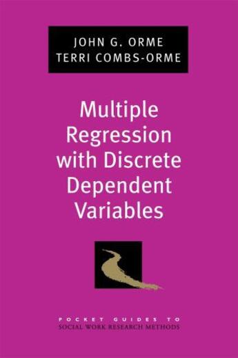 Couverture du livre « Multiple Regression with Discrete Dependent Variables » de Combs-Orme Terri aux éditions Oxford University Press Usa