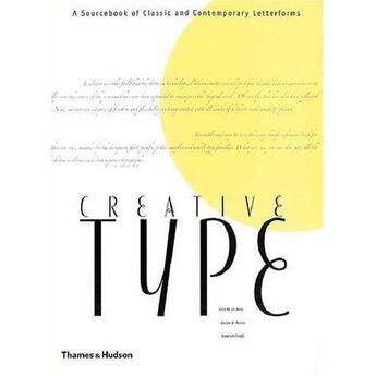 Couverture du livre « Creative type » de Purvis/De Jong aux éditions Thames & Hudson