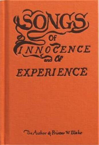 Couverture du livre « William blake songs of innocence and of experience » de William Blake aux éditions Tate Gallery