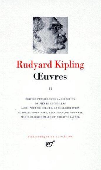 Couverture du livre « Oeuvres Tome 2 » de Rudyard Kipling aux éditions Gallimard