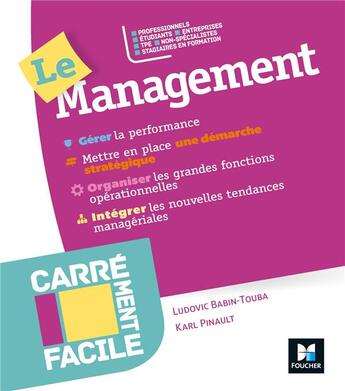 Couverture du livre « Carrément facile ; le management » de  aux éditions Foucher