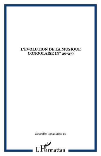 Couverture du livre « L'evolution de la musique » de  aux éditions Editions L'harmattan