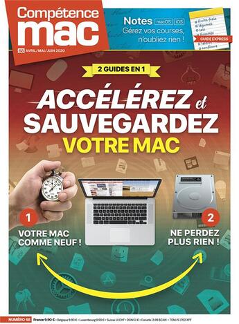 Couverture du livre « Competence mac n 68 - accelerez et sauvegardez votre mac ! » de Christophe Schmitt aux éditions Knowware