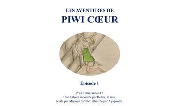 Couverture du livre « Les aventures de Piwi Coeur : Le mur » de Marion Curtillet et Agapanthe aux éditions Du Sable Et Des Cailloux