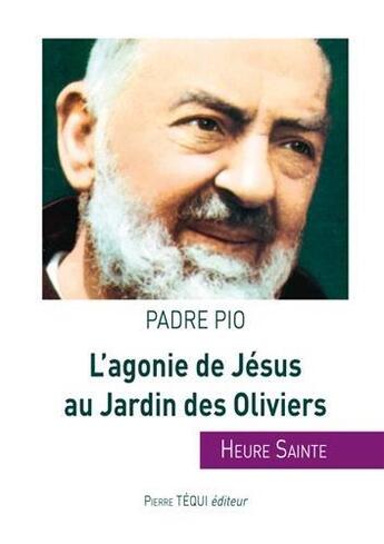 Couverture du livre « L'agonie de Jésus au Jardin des Oliviers » de Padre Pio Saint aux éditions Tequi