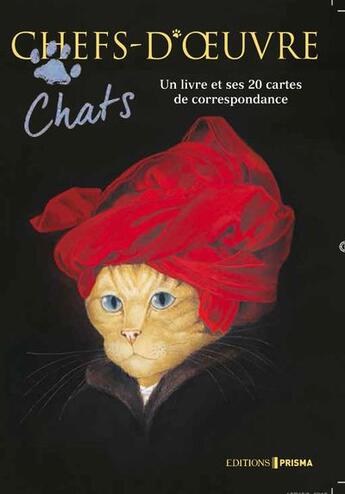 Couverture du livre « Coffret chats chefs-d'oeuvre » de Susan Herbert aux éditions Prisma